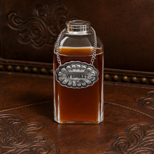 Pewter Western Decanter Tags