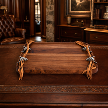 Long Horn Skull Breakfast Tray