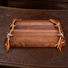 Long Horn Skull Breakfast Tray