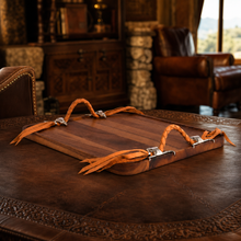Long Horn Skull Breakfast Tray