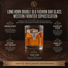 Long Horn Double Old Fashion Bar Glass