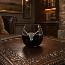 Longhorn Stemless Wine Glass