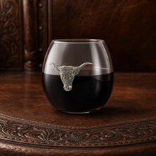Longhorn Stemless Wine Glass