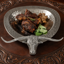 Long Horn Steer Tray - Steel