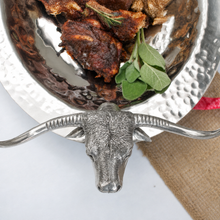 Long Horn Steer Tray - Steel