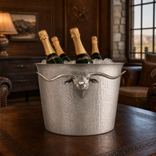 Long Horn Steer Ice Tub Punchbowl