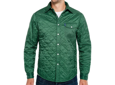 QUILTED SHACKET - Evergreen