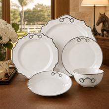 Bone China Pewter Bit Dinnerware