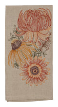 Autumn Mums Tea Towel