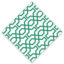 WH Paper Cocktail Napkins | Green Trellis