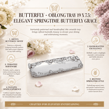Butterfly - Oblong Tray 19 x 7.5