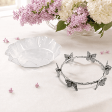 Butterfly Stand Acrylic Bowl 16