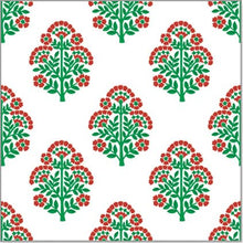 Continuous Roll Gift Wrap | Christmas Block Print