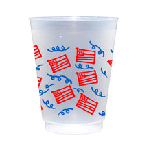 July 4th/Patriotic -American Flag Wrap Frost Cup (10 ct bag)