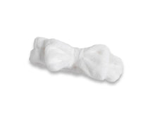 Plush Bow Spa Headband - White