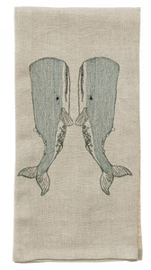 Whale Love Tea Towel
