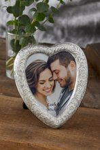 Sterling Silver Frame Victorian Heart 2.5" x 3". SKU # J106.