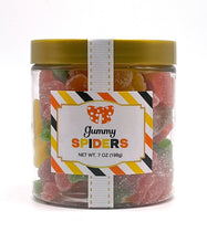 Halloween Candy Sugar Stacks - Halloween Gummy Spiders