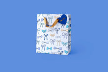Gift Bags - Blue Bows -