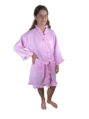 36″ Ruffle Waffle Robe, OSFM Collection