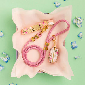 Orchid Valentine's Day Marine Rope Dog Leash