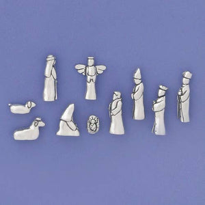 10 Piece Nativity Set with Pouch