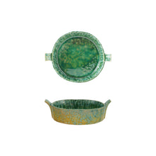 Green Cup Stoneware Baker with Handles
