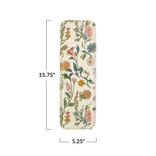 Decorative Metal Wall Decor/Tray with Floral Pattern