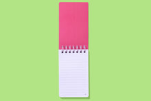 Small Spiral Top Notebook - Orange w/ Flower Bouquets