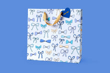 Gift Bags - Blue Bows -