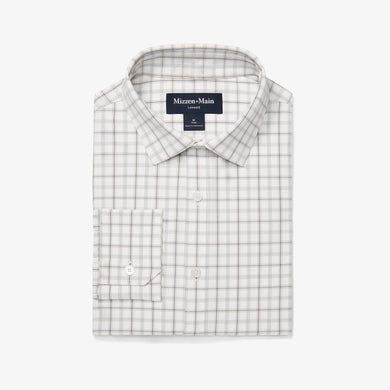 Leeward Dress Shirt White Eric Plaid