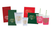 Merry Christmas w. Holly | Christmas Cups & Napkins (ALL)