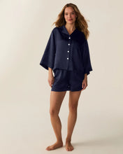 The Olivia Silk Short Set in Navy