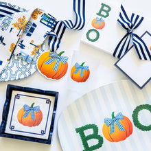 Set of 8 Pumpkin with Gingham Bow Shatterproof Cups