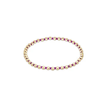 Hope Grateful Pattern 2mm Bead Bracelet Collection