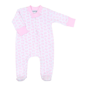 GINGHAM BOWS PK PRINTED ZIPPER-5158-428p : 3M