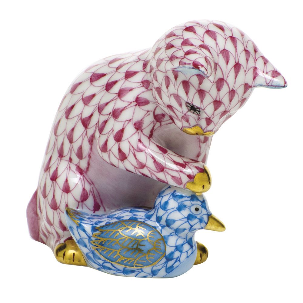 Kitten and Duckling Figurine-SVHPB16090