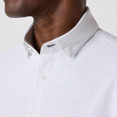 Leeward No Tuck Dress Shirt-White Connor Tattersall