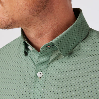 Leeward Short Sleeve-Pale Green Dual Dots