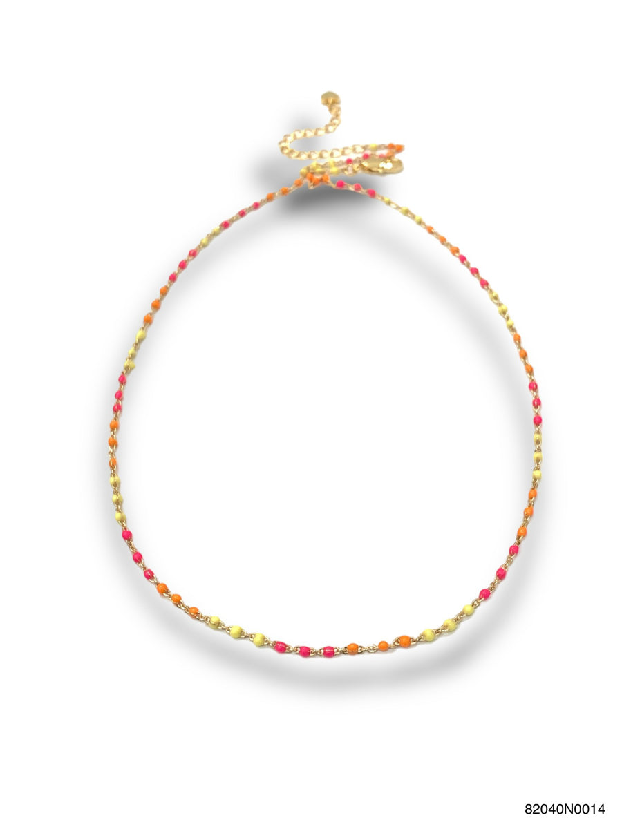 Ariana enamel N, G Necklace