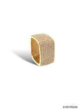 Camila flat square eternity band ring