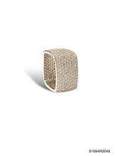 Camila flat square eternity band ring