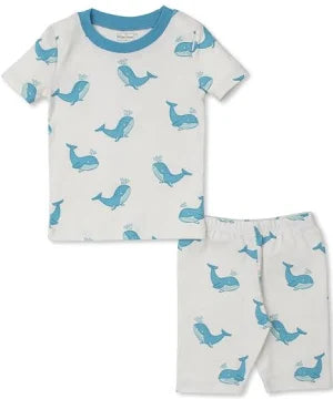 kissy kissy whale pj set