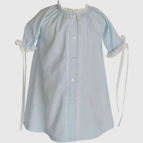 Katherine Day Gown-Blue : NB, 3m