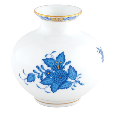 Blue Bouquet Round Vase