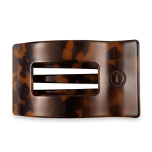 Tortoise Flat Rectangle Hair Clip