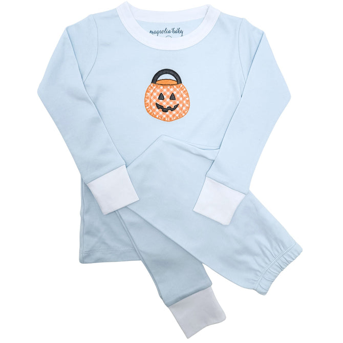 Trick or Treat Applique Long Pajamas