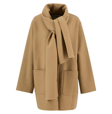 BARBOUR CLEMENTINE WOOL SCARF COAT