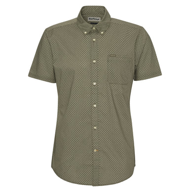 BARBOUR SHELL S/S TAILORED FIT SHIRT Olive