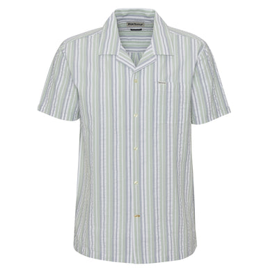 BARBOUR BEECHCROFT STRIPED S/S REGULAR FIT SHIRT pale apple